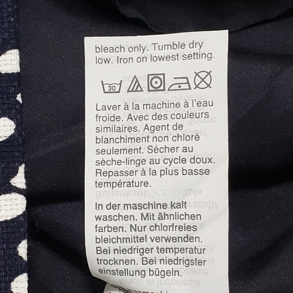 J Crew Cotton Polka Dot Sheath Dress Size 14 Knee Length Midi Sleeveless - Picture 7 of 12